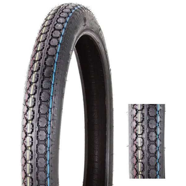 High-Performance Motorcycle Tires 2.25-17 TT/TL - Dual Compound Racing Slick & Deep Groove Design for Superior Grip & Stability-J603