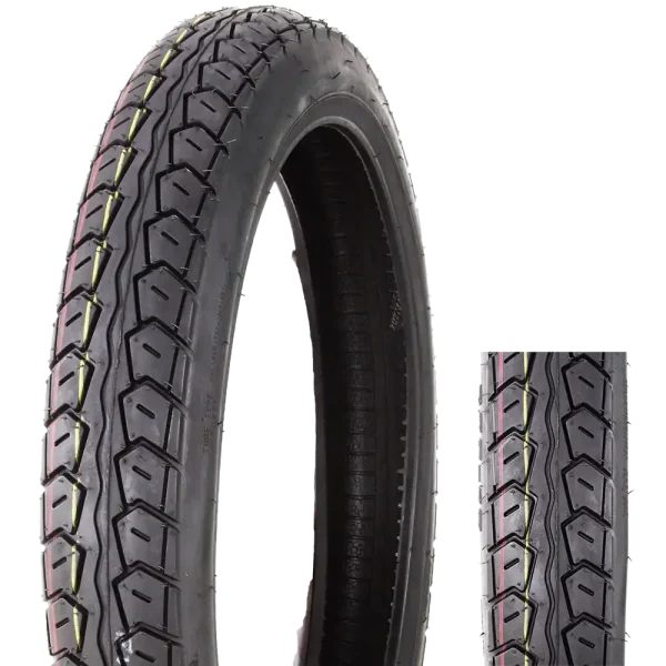 EMARK Approved Motorcycle Tires 2.75-17 TT/TL-Tread Design for Hard Nomal Road Motocycle, Enduro & Hard Pack Terrain-J606
