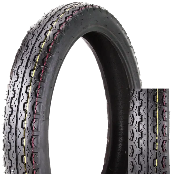 Emark Approved Adventure Motorcycle Tire 80/90-17 TT- On-Road Focused with Capability for Long-Distance Touring-J610