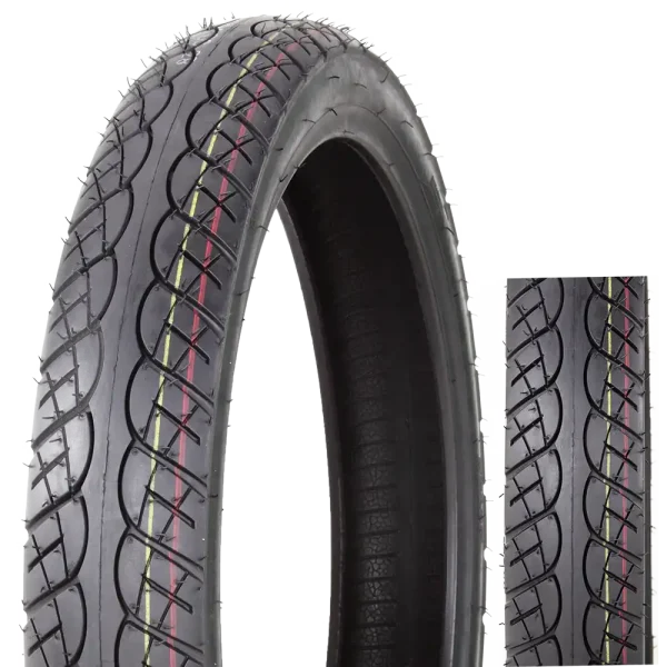 Adventure Motorcycle Tire 70/90-17 TT/TL- Reinforced Sidewall & Advanced Tread Pattern for Maximum Mileage & Comfort-J611
