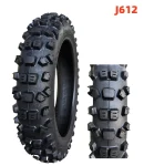 Off-Road Scooter Tire 80/100-12 TT- Reinforced Sidewall & Deep Pattern for Mough Road & Comfort-J612