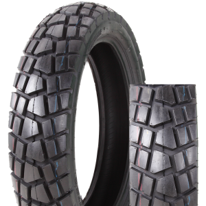 Hard Terrain Dirt Bike Tire - Stiff Block Tread Pattern for Superior Wear Resistance on Rocky Surfaces-J650
