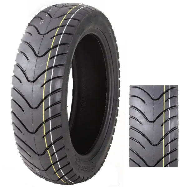 DOT-Approved Scooter Tires - Self-Cleaning Tread Design for Motocycle, 120/70-12 6PR TL Enduro & Hard Pack Terrain-J822