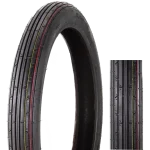 Front Tire 2.50-17 ISO9001 Factory Tube Tyre 4PR TT For Street Road OEM-J639