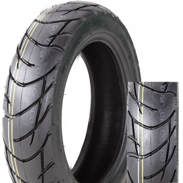 E4-Aproved Scooter Tire 90/90-10 ISO9001 Factory Tube Tyre 6PR TL For Two Wheels Motorcycle OEM Option-J660