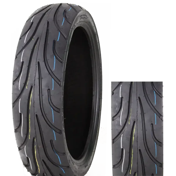 Popular Pattern 17 Inch 140/60-17  4PR TL Professional High Speed Motorcycle Tubeless Tire-J677