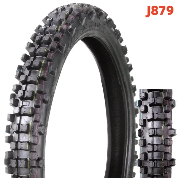 34 years Manufacture Supply Motorcycle Bias Tyre Muddy Front Pattern 10mm 14mm 17mm Depth 80/100-19 4PR/6PR TT Rim 1.85*19 Pneumatic Tire -J879