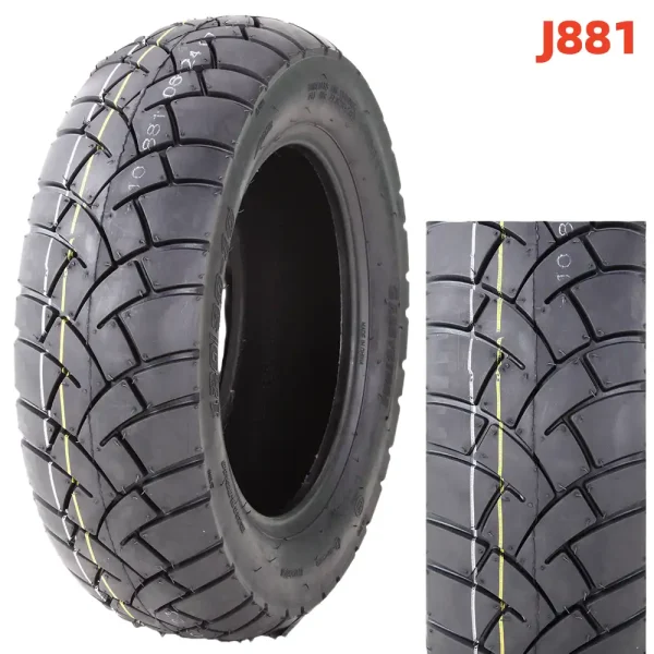 High Speed Motorcycle And Scooter Tyre 130/90-10 4PRTL 6PRTL Tubeless Tire Pneumatic Tire Manufacture Supply -J881