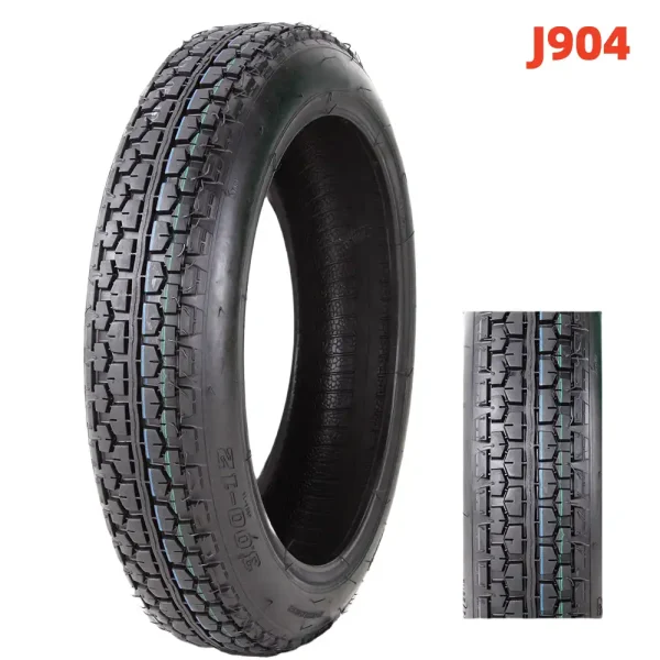 Manufacturer Supply OEM Quality Electric Motorcycle Tyre 3.00-12  4PRTT Strenth Tube Tire For E-Bike -J904
